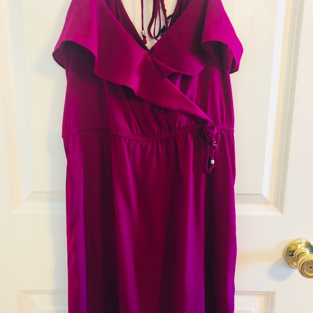 American eagle outfitters bright pink dress